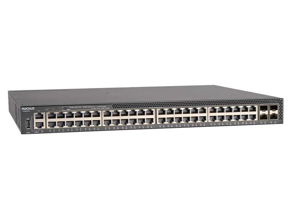 Ruckus ICX8200-48PF2-E | 48-poorts PoE+ switch | 25G uplinks