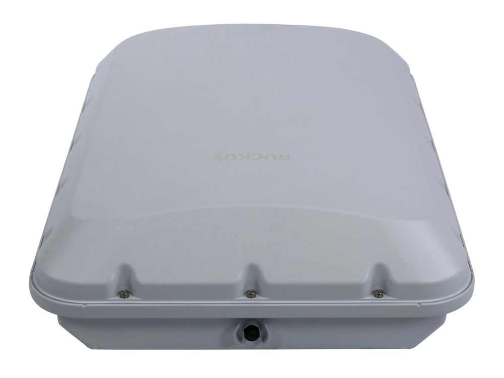 Bovenkant van het Ruckus ZoneFlex T670sn WiFi 7 outdoor access point