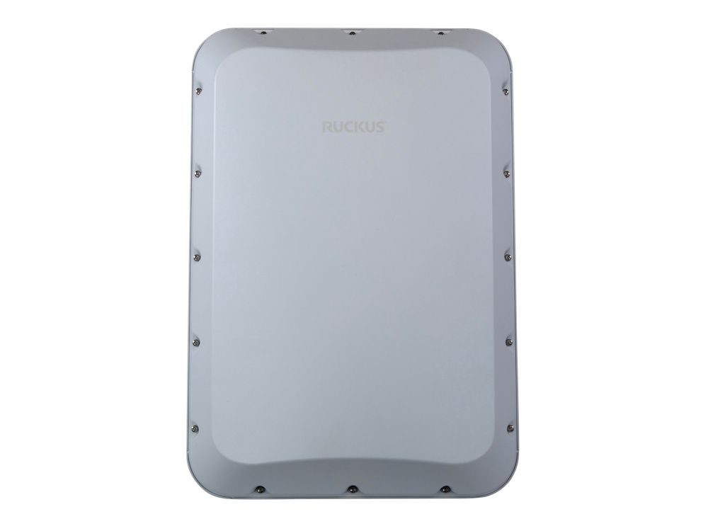 Voorkant van het Ruckus ZoneFlex T670sn WiFi 7 outdoor access point