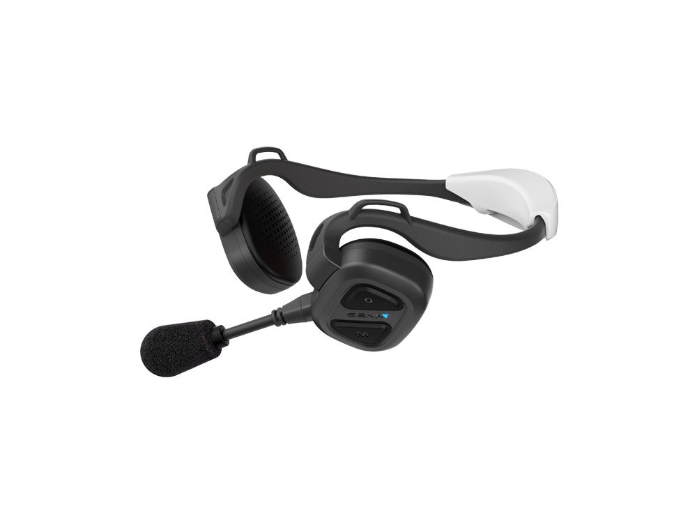 Zijkant van de Sena NAUTITALK BOSUN Mesh Intercom headset voor zeilers met microfoon en markeerboei