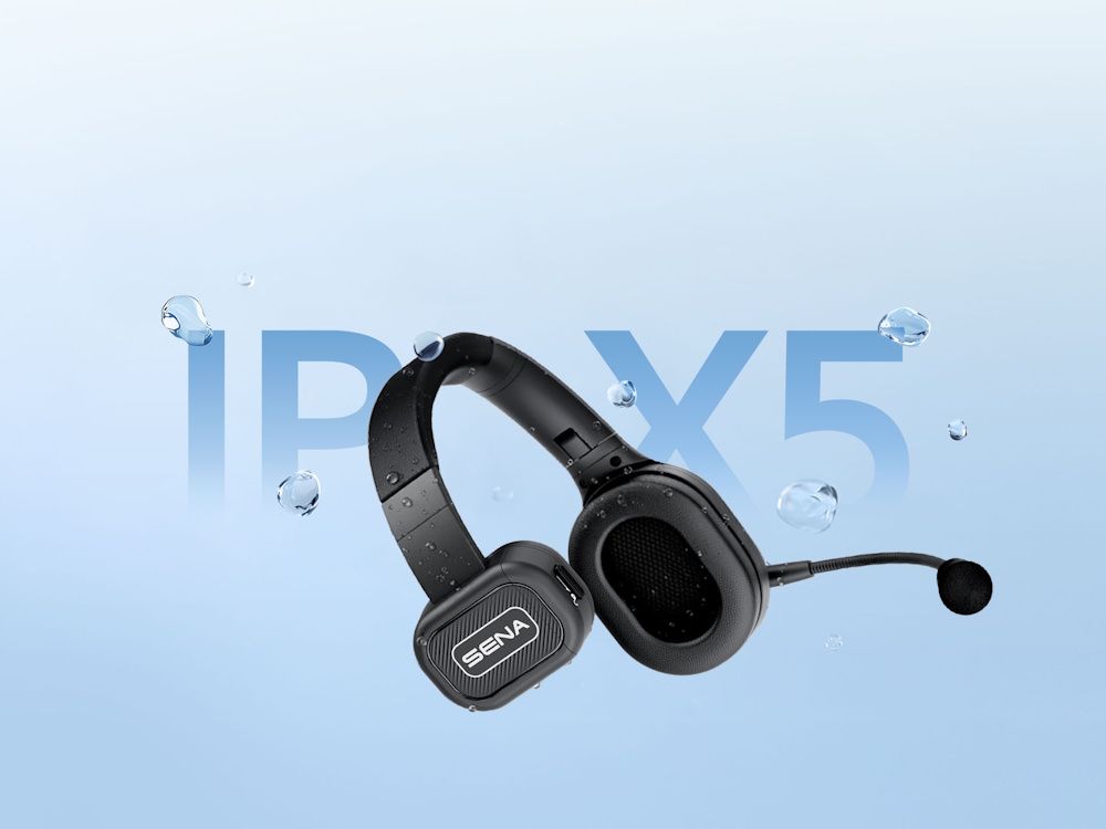 De Sena Nautitalk Easy Mesh Intercom headset is IPX5 waterbestendig