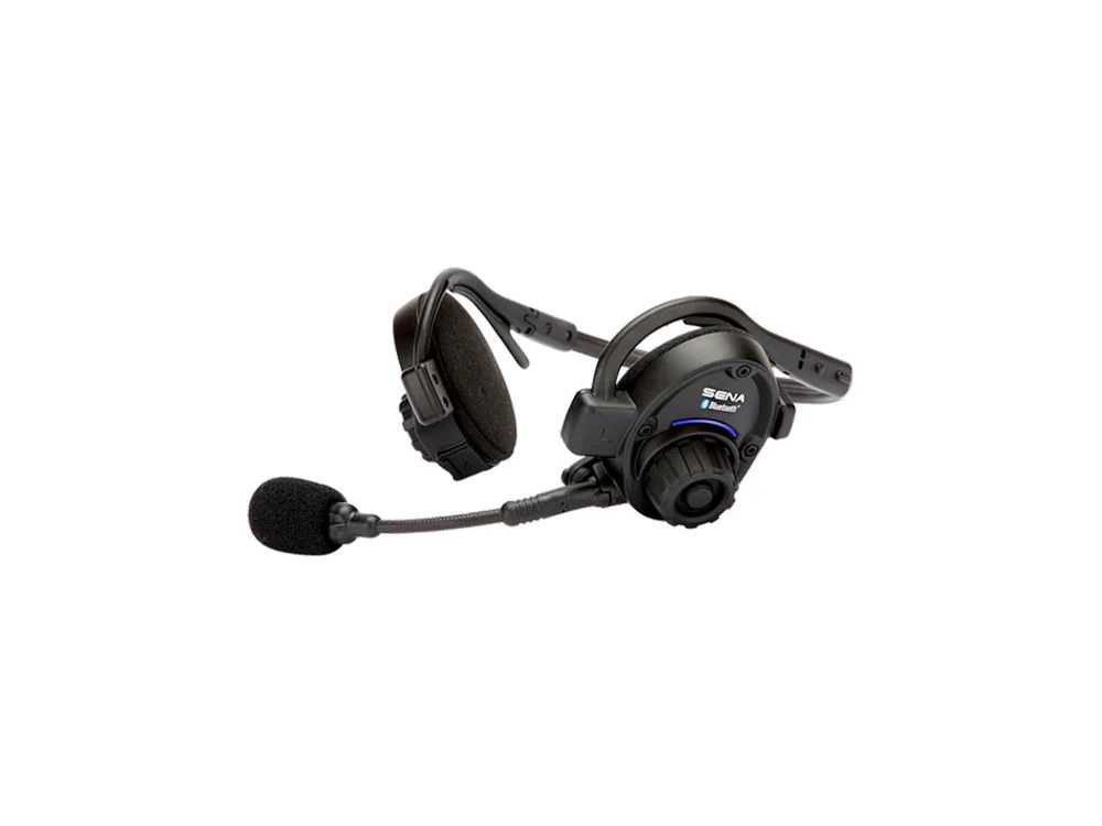 Zijkant en microfoon van de Sena SPH10 outdoor Bluetooth headset voor Intercom en muziek delen