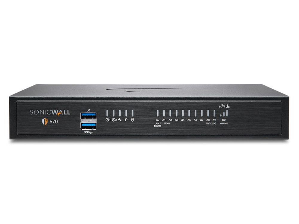 SonicWall TZ670 Secure Upgrade Plus