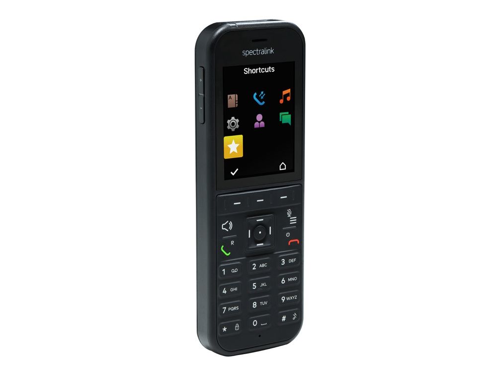 De Spectralink S33 DECT handset schuin van voren