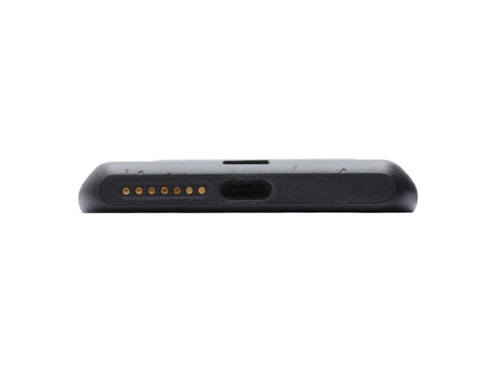 Onderkant van de Spectralink Versity 9640 zakelijke LTE smartphone