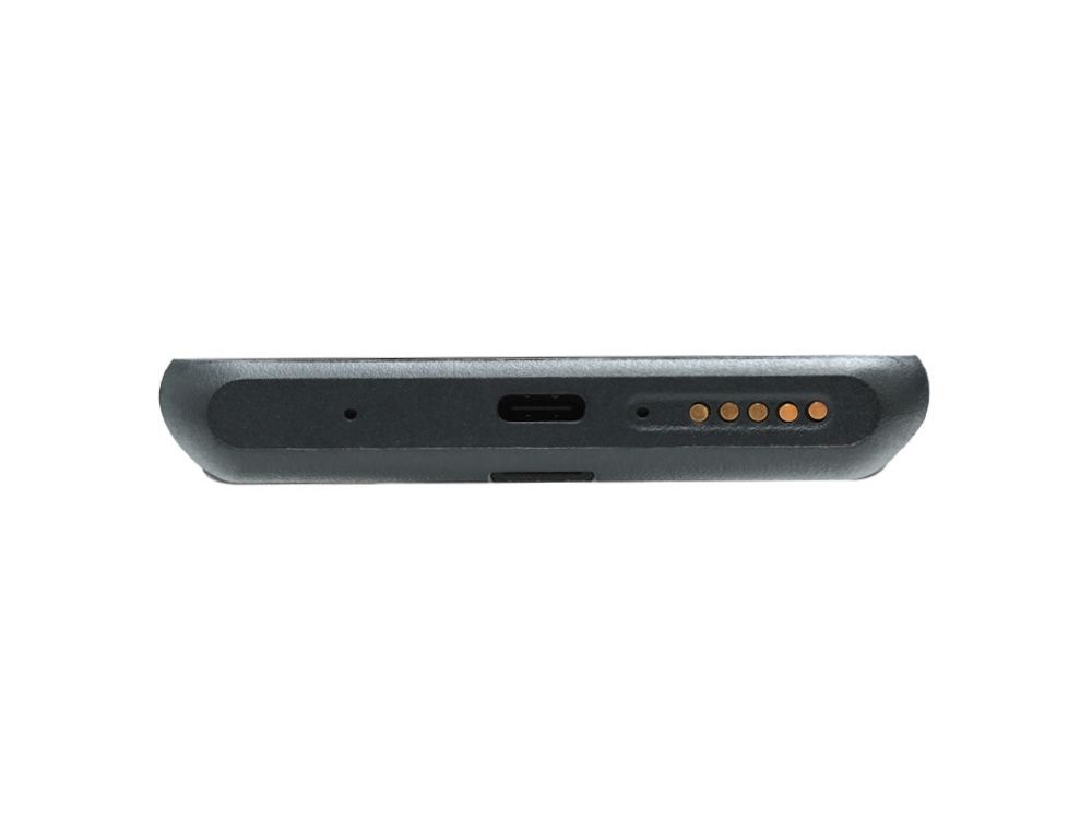 Onderkant van de Spectralink Versity 9740 enterprise grade WiFi smartphone