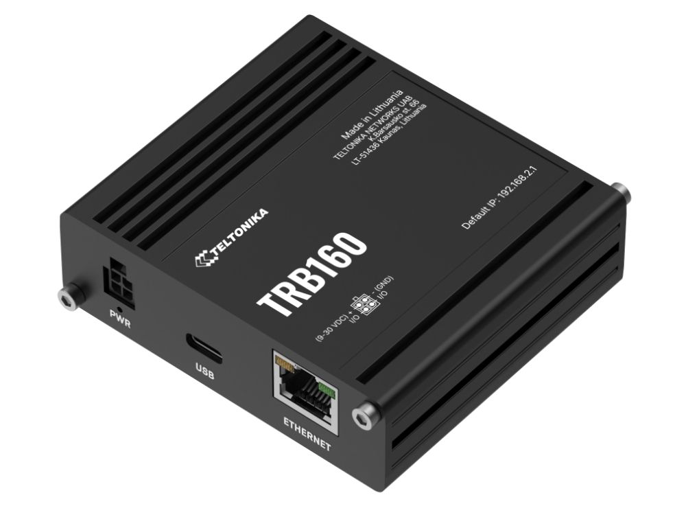 Teltonika TRB160 4g cat.6 IoT router ethernetpoort