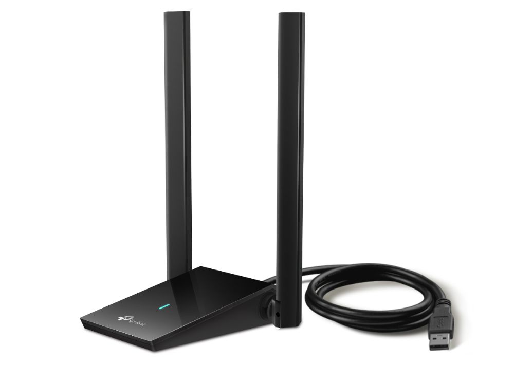 TP-Link Archer TX20U Plus productfoto voorkant met antennes