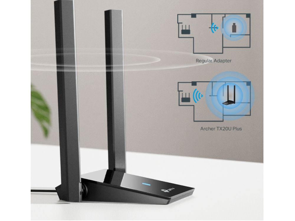 TP-Link Archer TX20U Plus WiFi draadloos ontvangst verbeteren