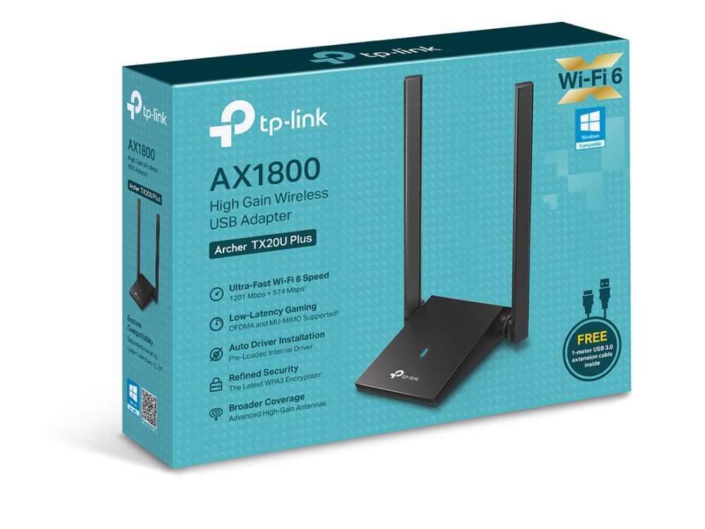 TP-Link Archer TX20U Plus verpakking doos box