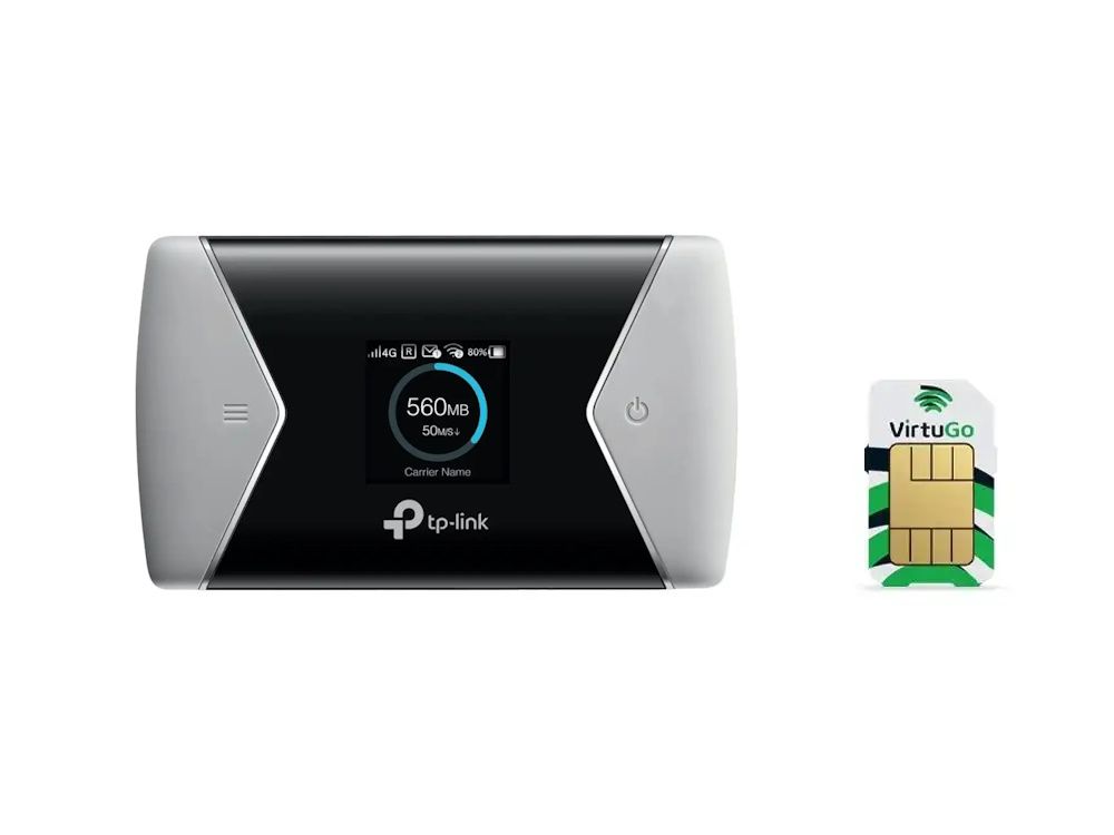 TP-Link M7650 4G+ MiFi met een 2GB VirtuGo data simkaart