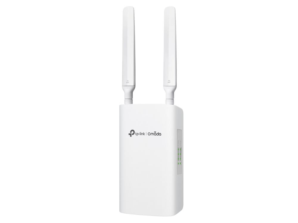 TP-Link Omada ER703WP-4G-Outdoor WiFi 6 Gigabit VPN 4G Outdoor Router voorkant met antennes