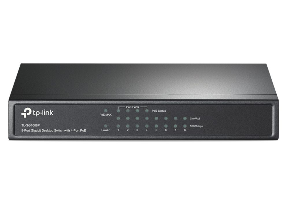 TP-Link TL-SG1008P 8-Poorts Gigabit PoE Switch voorkant