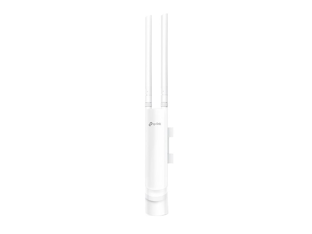 Voorkant van het TP-Link Omada EAP225 Outdoor WiFi 5 access point voor WiFi buiten met externe antennes