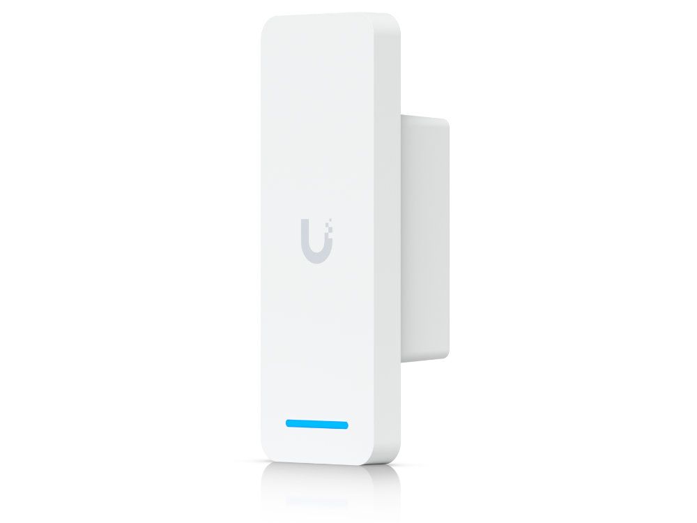 Ubiquiti UniFi Access Ultra toegangshub productfoto voorkant en zijkant