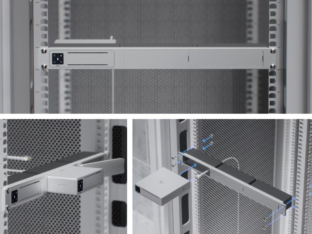Implementatie en montage van de Ubiquiti AI Key Rack Mount 1U (UACC-AI-Key-RM) in een 19 inch serverrack