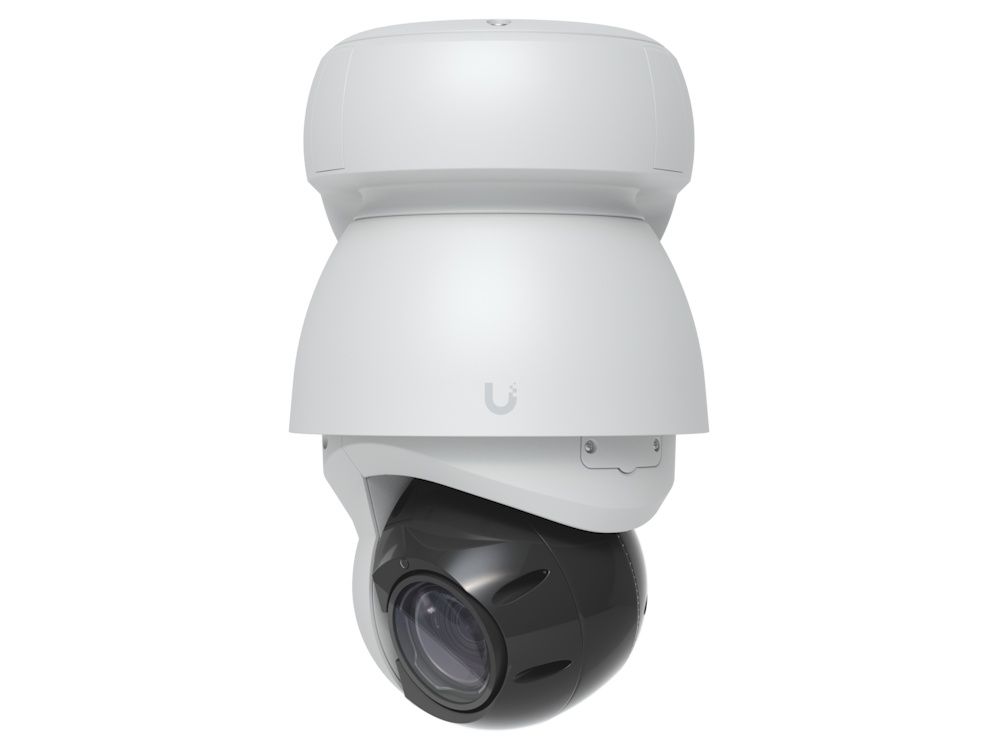 Rechter zijkant van de Ubiquiti AI PTZ Industrial IP-camera (AI PTZ-W) met 4K resolutie en AI en 22x optische zoom