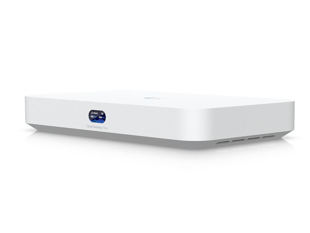 Ubiquiti UniFi Cloud Gateway Fiber - Compacte Router met PoE, 2x 10G SFP+