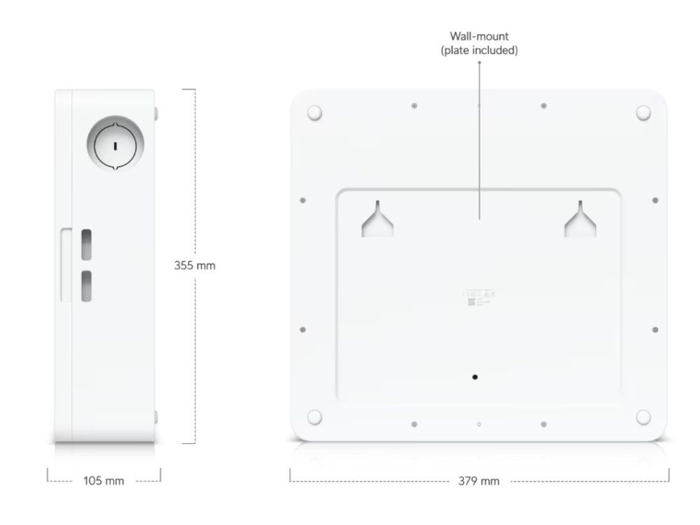 Ubiquiti Enterprise Access Hub, 8 deuren productfoto muurmontage uitleg