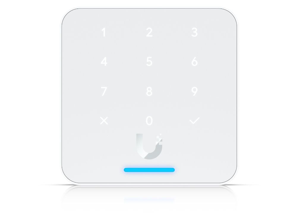 Ubiquiti UniFi Access G3 Reader Flex Wit Productfoto voorkant keypad