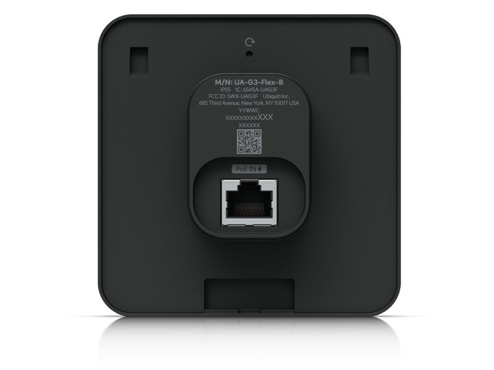 Ubiquiti UniFi Access G3 Reader Flex Zwart productfoto achterkant ethernetpoort