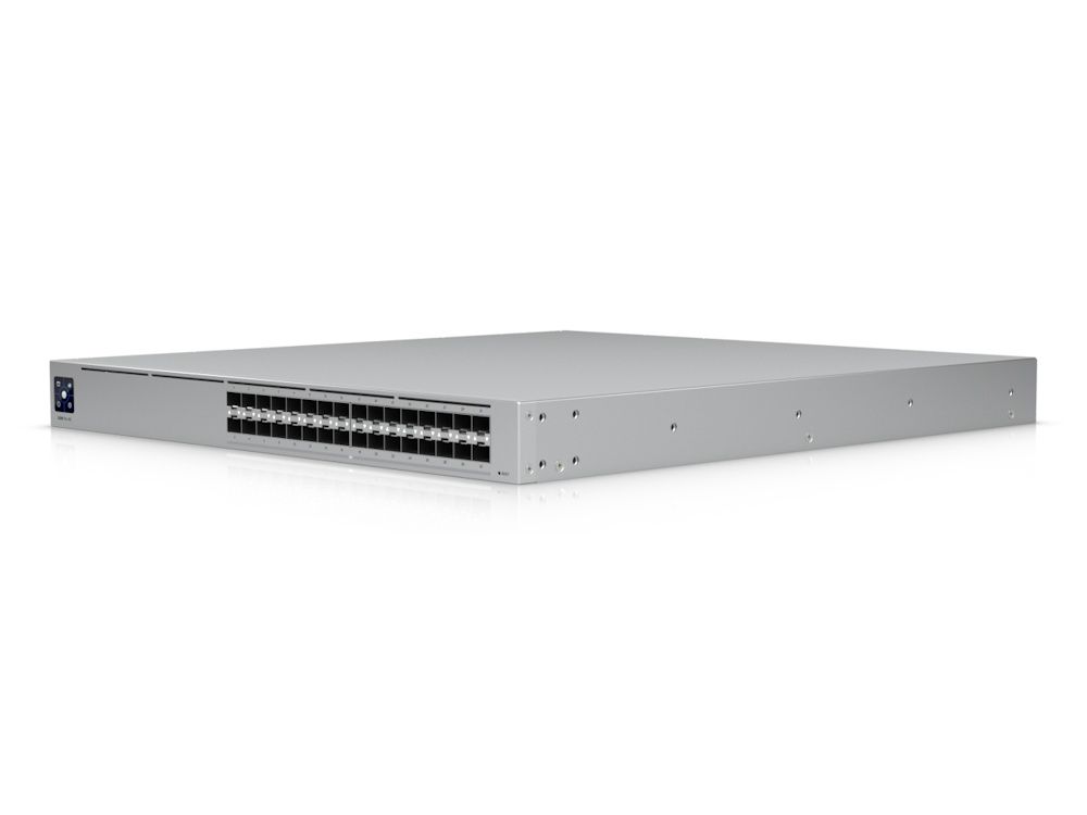 De Ubiquiti Pro XG Aggregation Etherlighting Switch (USW-Pro-XG-Aggregation) schuin van voren