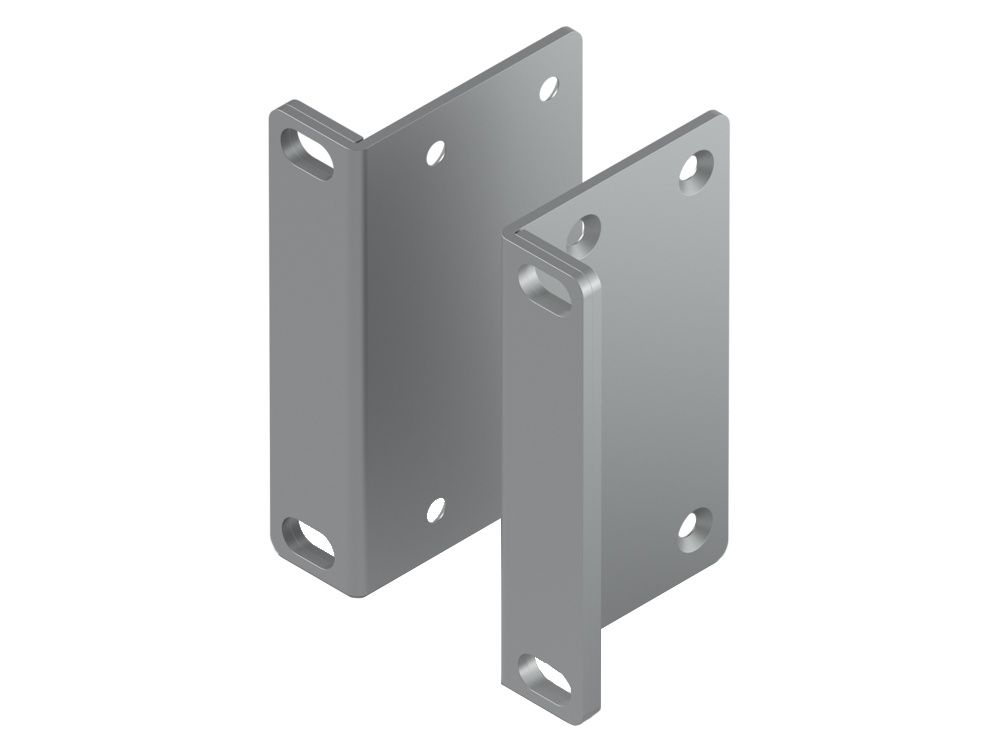 De twee oren uit de Ubiquiti UniFi Rack Ear Kit 2U (UACC-Rack-Ear-2U)