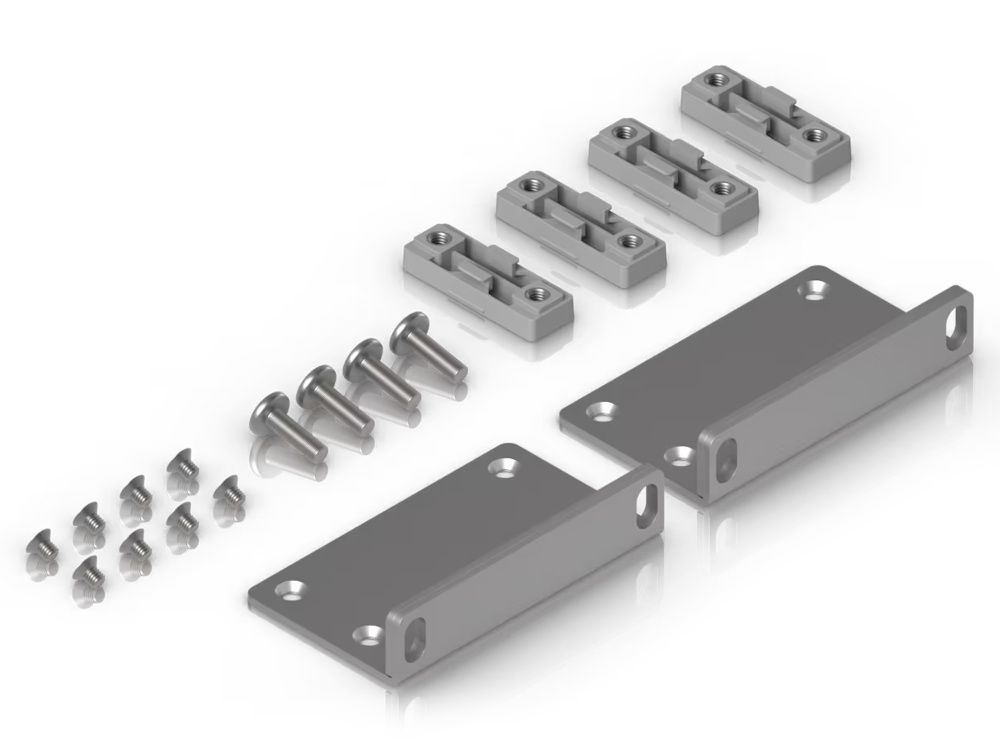 Verpakkingsinhoud en dit zit in de doos van de Ubiquiti UniFi Rack Ear Kit 2U (UACC-Rack-Ear-2U)