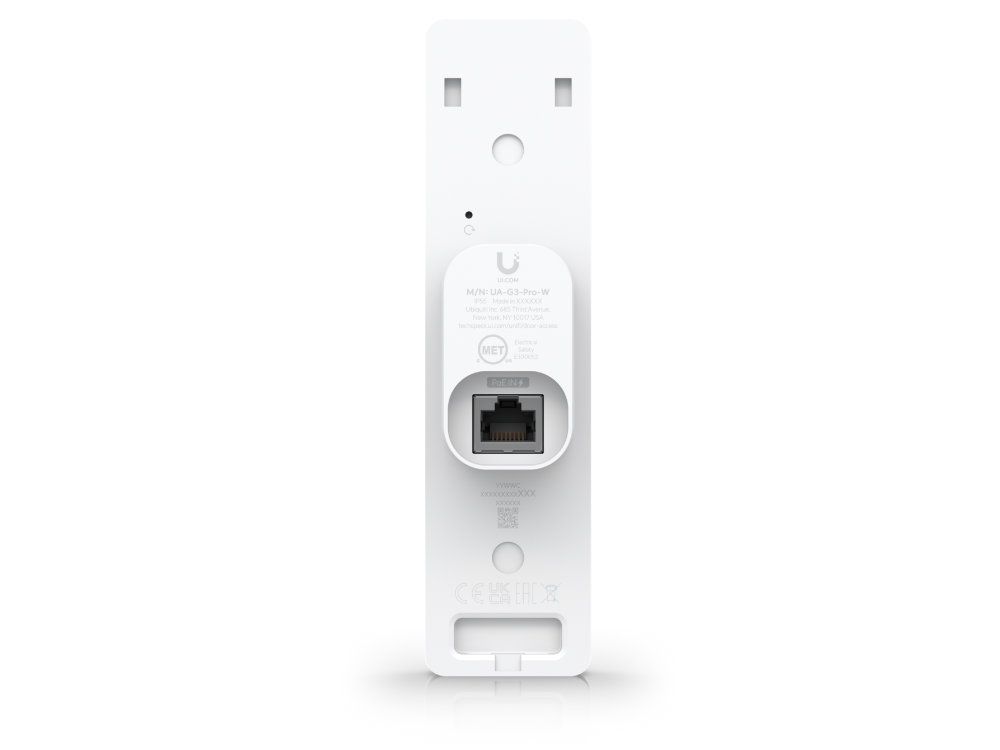 Ubiquiti UniFi Access G3 Reader Pro Wit - NFC-lezer en intercom productfoto achterkant ethernetpoort