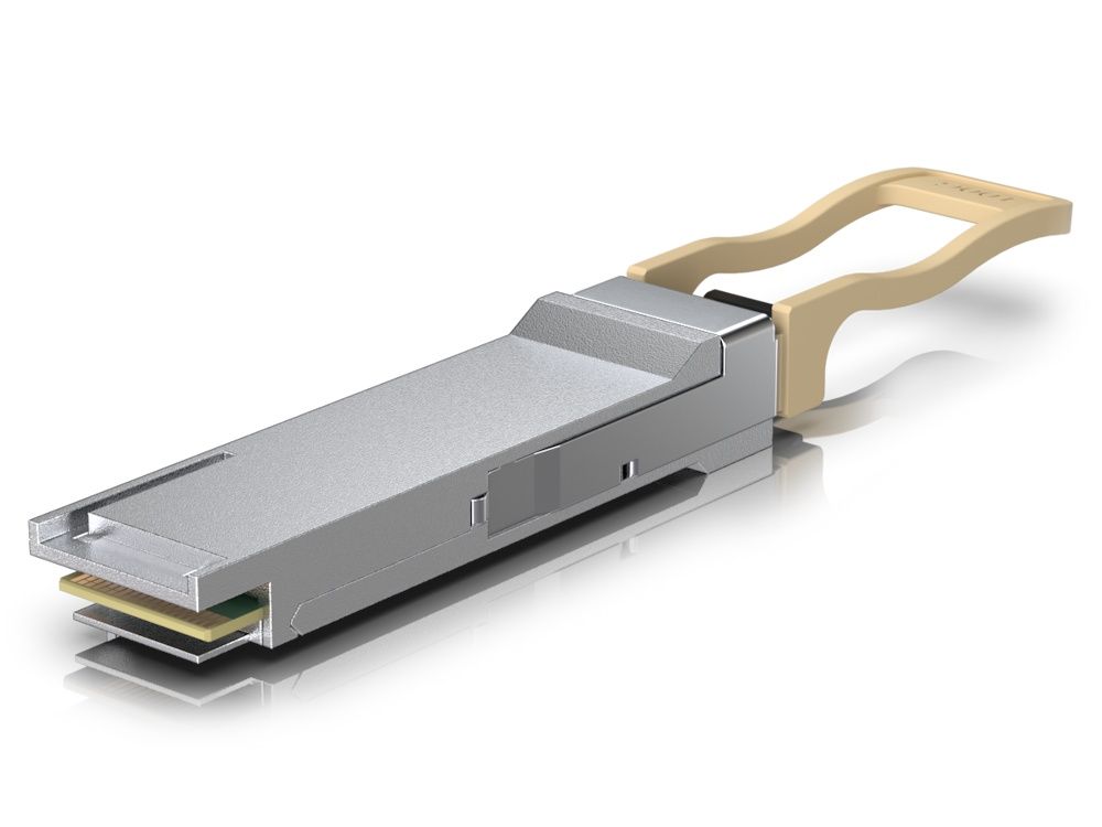 Bovenkant van de Ubiquiti UACC-OM-QSFP28-SR4 100G SR4 Multi-Mode Optical Module