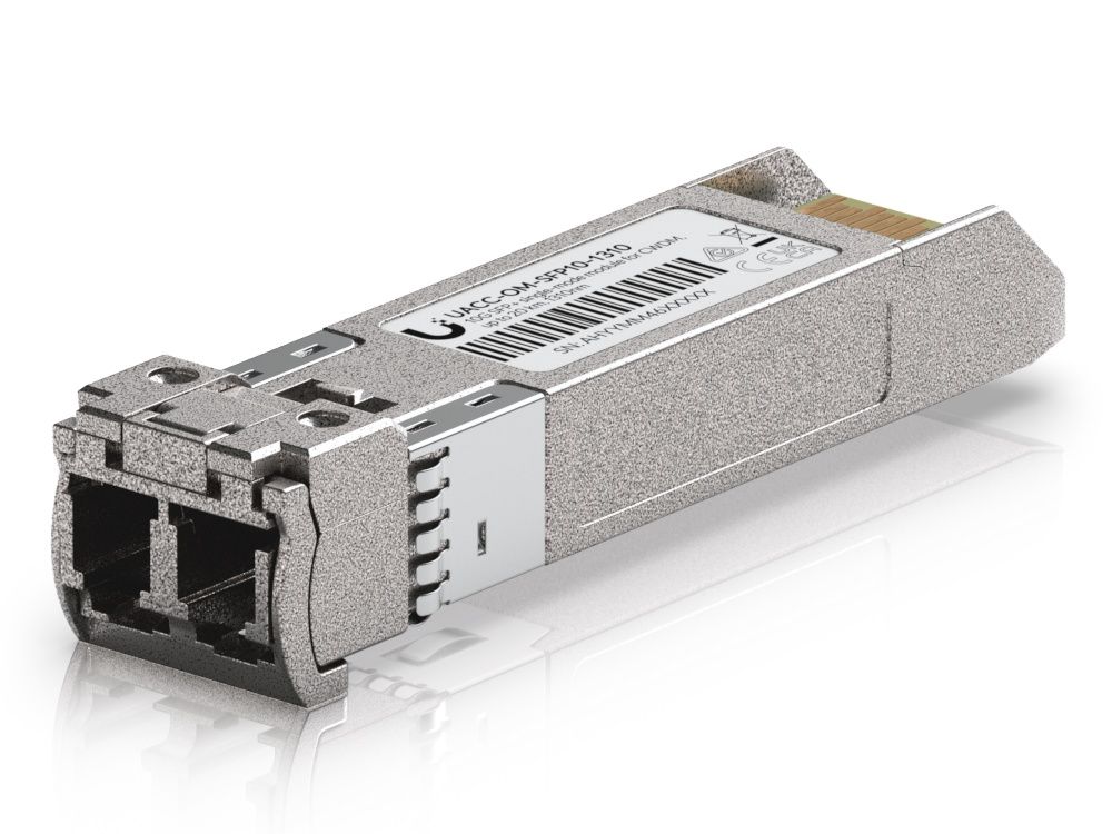 Onderkant van de Ubiquiti 10G CWDM Single-Mode SFP+ Module (UACC-OM-SFP10-1310)