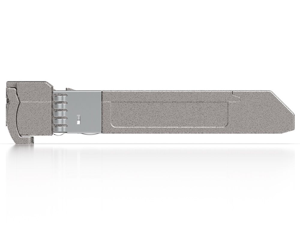Zijkant van de Ubiquiti 10G CWDM Single-Mode SFP+ Module (UACC-OM-SFP10-1330)