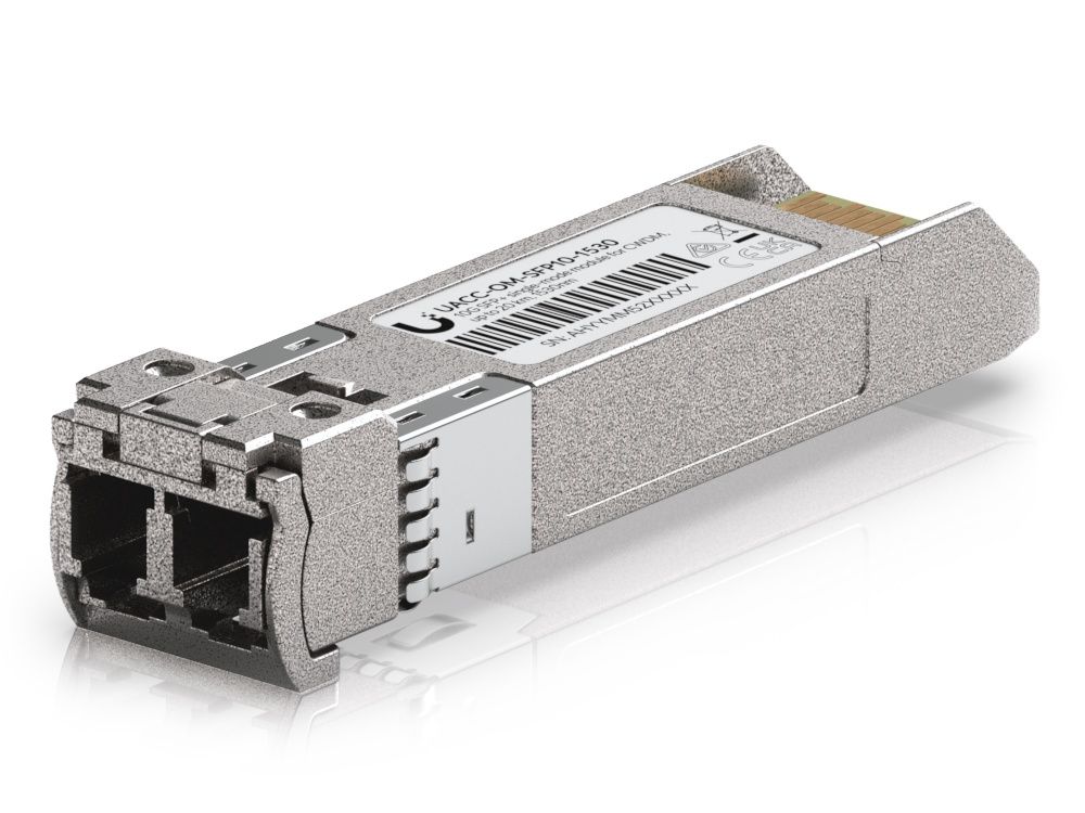 Onderkant van de Ubiquiti 10G CWDM Single-Mode SFP+ Module (UACC-OM-SFP10-1530)