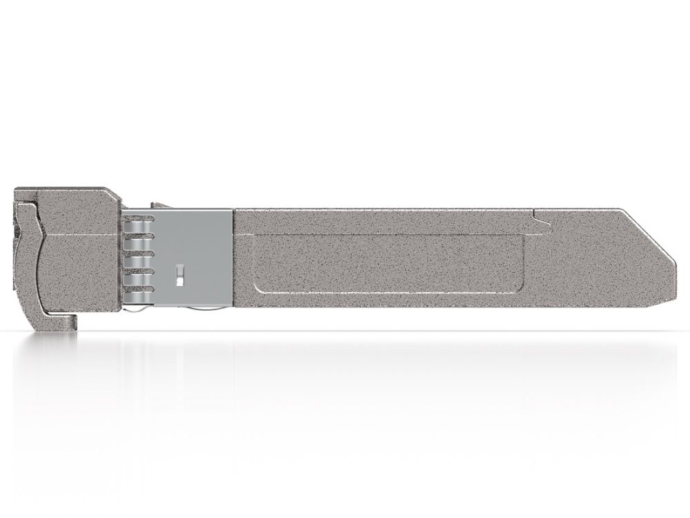 Zijkant van de Ubiquiti 10G CWDM Single-Mode SFP+ Module (UACC-OM-SFP10-1570)