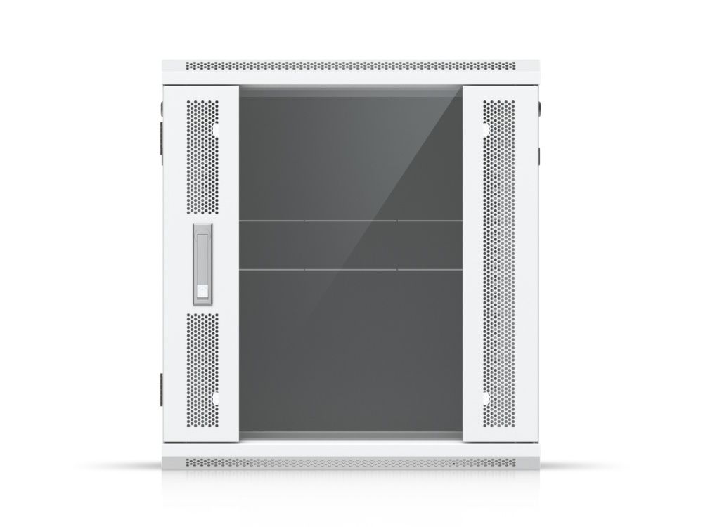 Voorkant van het Ubiquiti UniFi 12U Rack Cabinet (UACC-Rack-12U-Wall)
