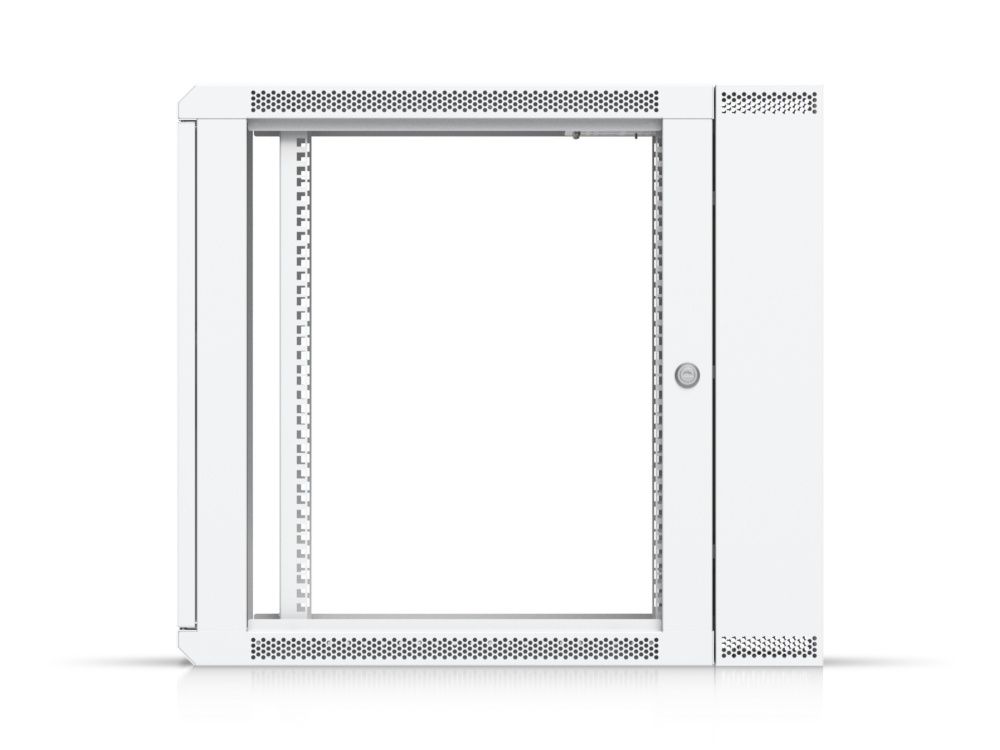 Zijkant van het Ubiquiti UniFi 12U Rack Cabinet (UACC-Rack-12U-Wall) zonder het afneembare paneel