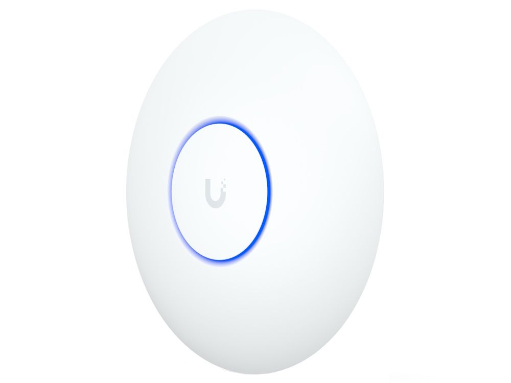 Zijaanzicht van het compacte Ubiquiti UniFi 7 Lite indoor WiFi 7 access point