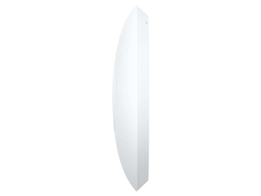 Zijkant van het compacte Ubiquiti UniFi 7 Lite indoor WiFi 7 access point