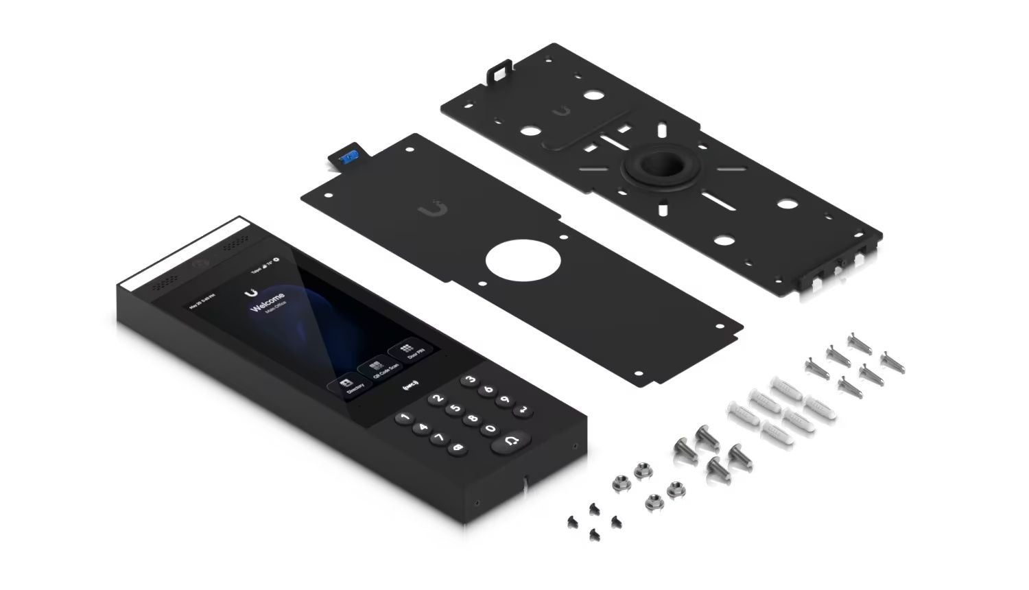 Verpakkingsinhoud van de Ubiquiti UniFi Access G3 Intercom