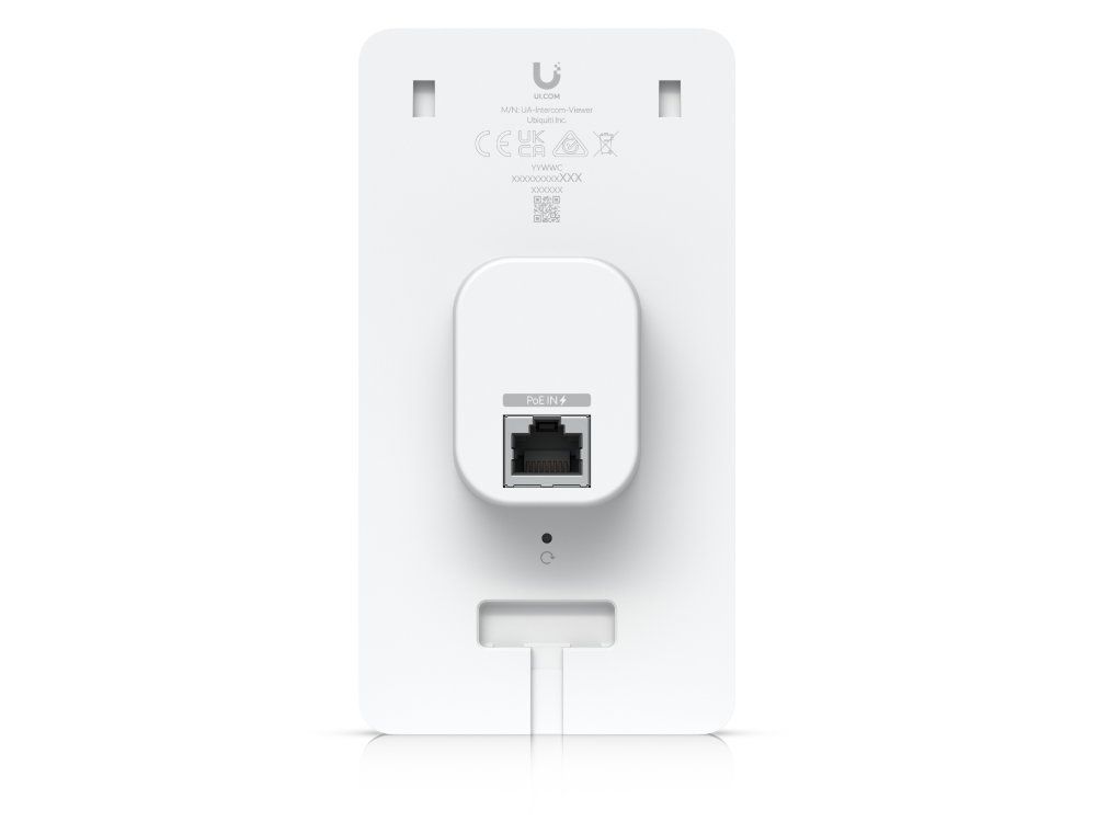 Ubiquiti UniFi Access Intercom Viewer bedieningspaneel productfoto achterkant PoE poort