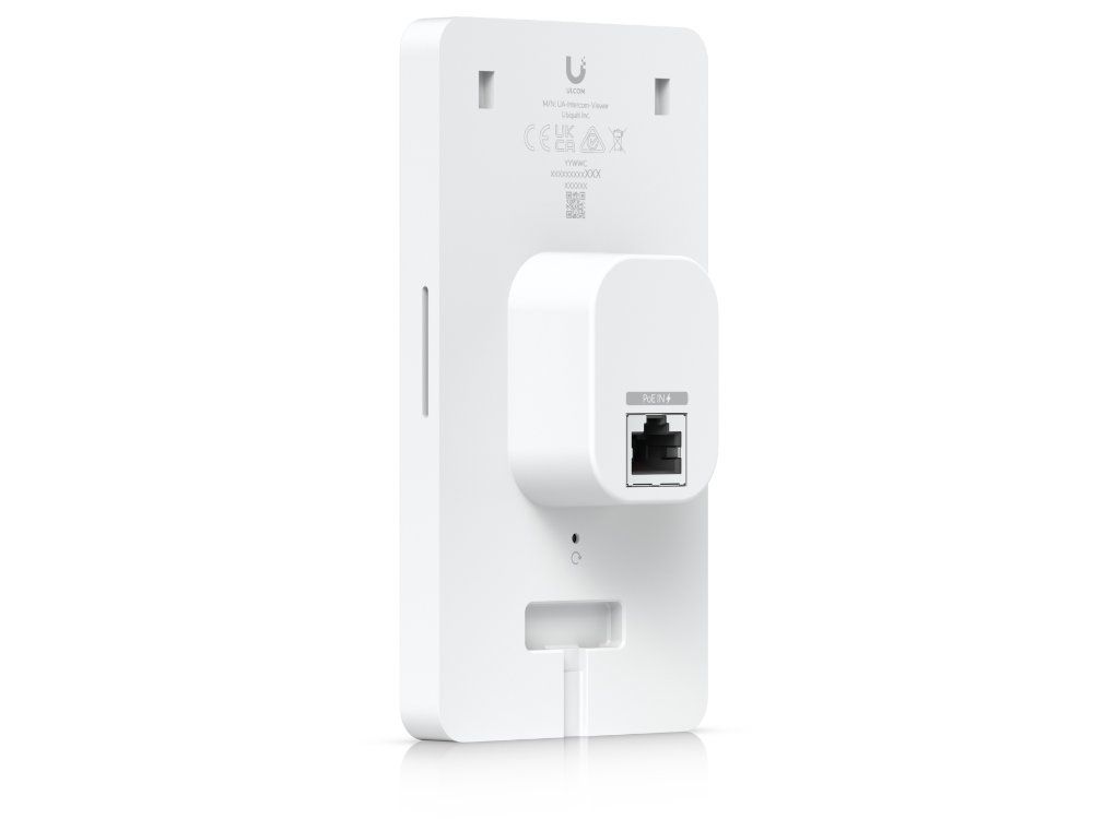 Ubiquiti UniFi Access Intercom Viewer bedieningspaneel productfoto achterkant en zijkant