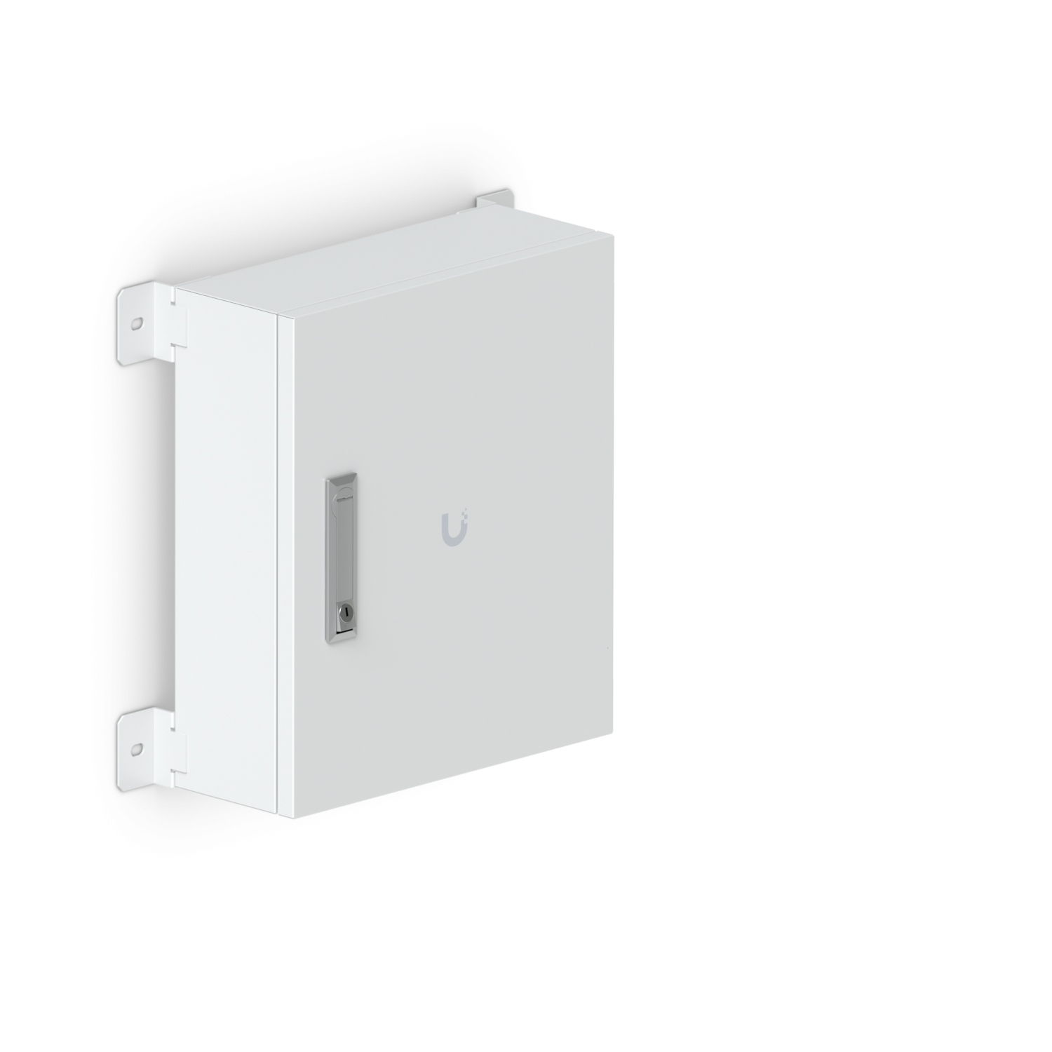 De Ubiquiti Access Junction Utility aan de wand gemonteerd