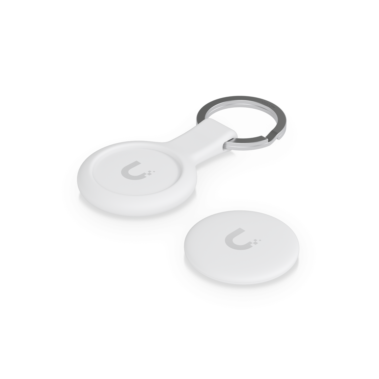 Voorbeeld van een sleutelhanger en losse tag uit het Ubiquiti Pocket Keyfob 10-pack
