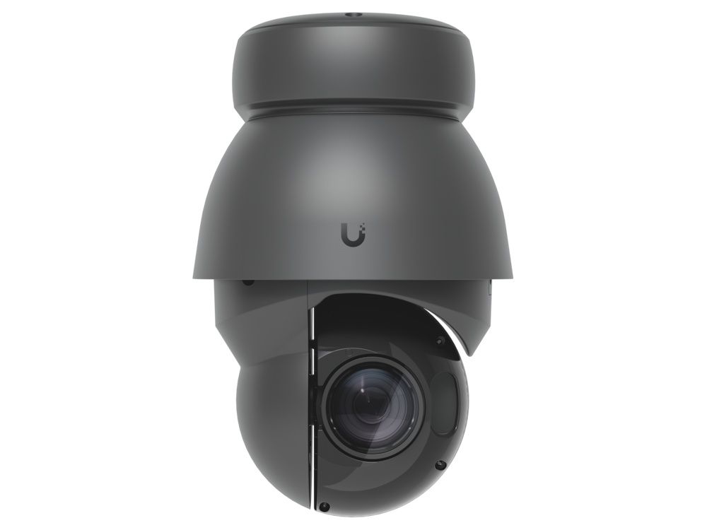 Voorkant van de Ubiquiti AI PTZ Precision (UVC-AI-PTZ-Precision-B) PTZ camera met 31x optische zoom