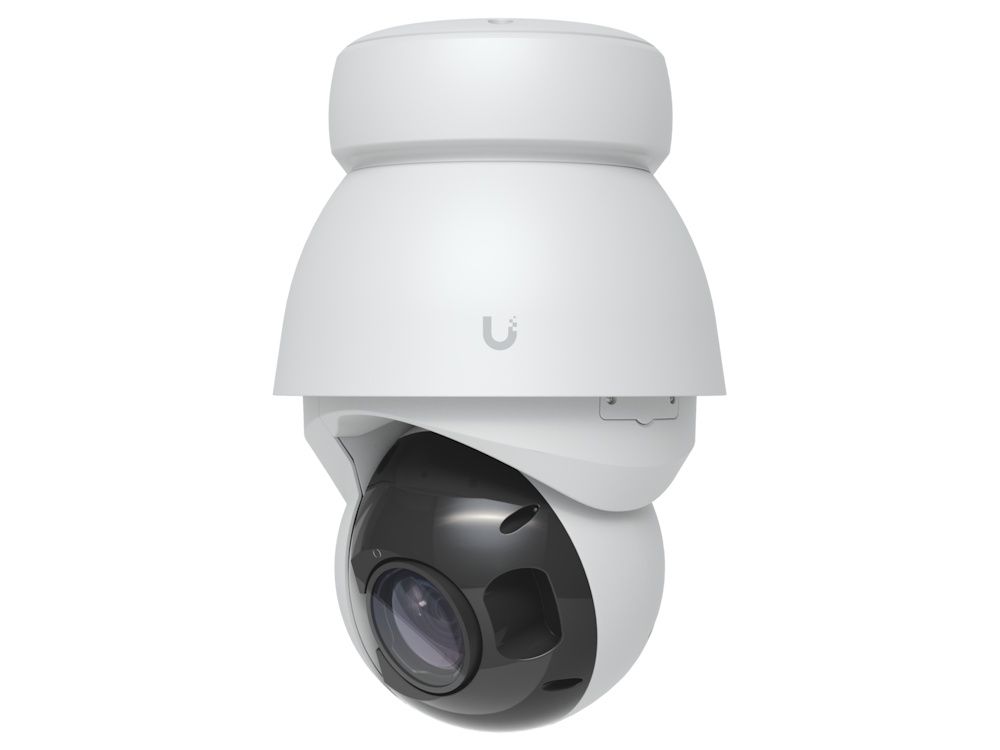 Rechter zijkant van de Ubiquiti AI PTZ Precision (UVC-AI-PTZ-Precision-W) PTZ camera met 31x optische zoom