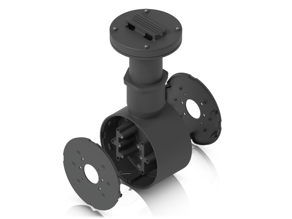 De Ubiquiti Camera Dual Mount Black (UACC-Camera-DM-B) uit elkaar gehaald