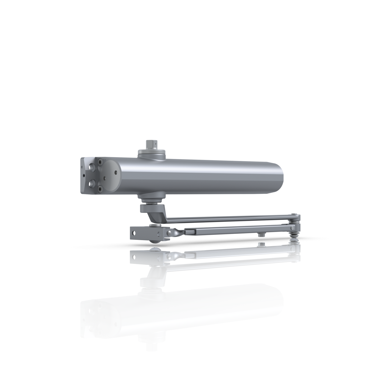 De Ubiquiti UniFi Door Closer deurdranger schuin van voren