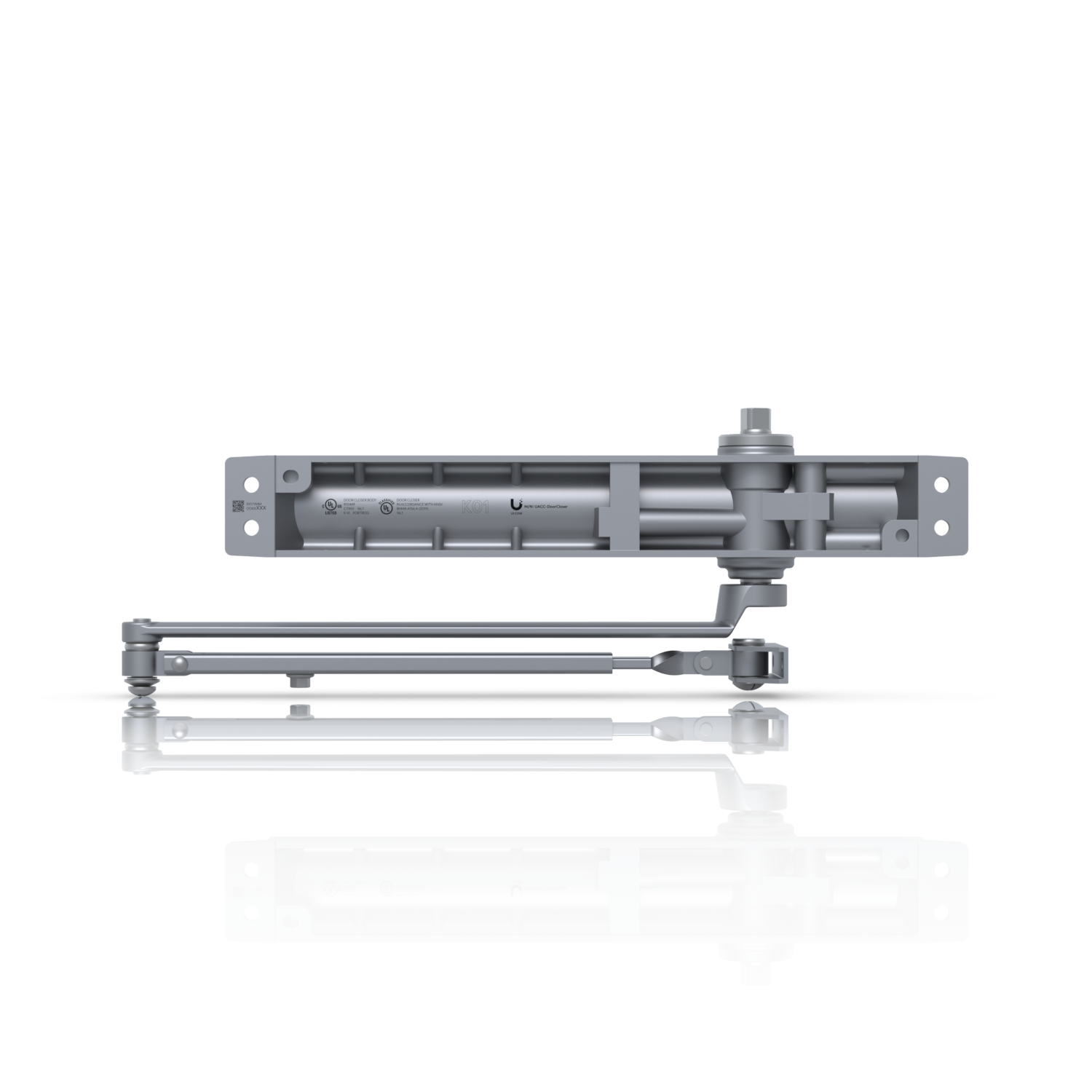 Achterkant van de Ubiquiti UniFi Door Closer deurdranger