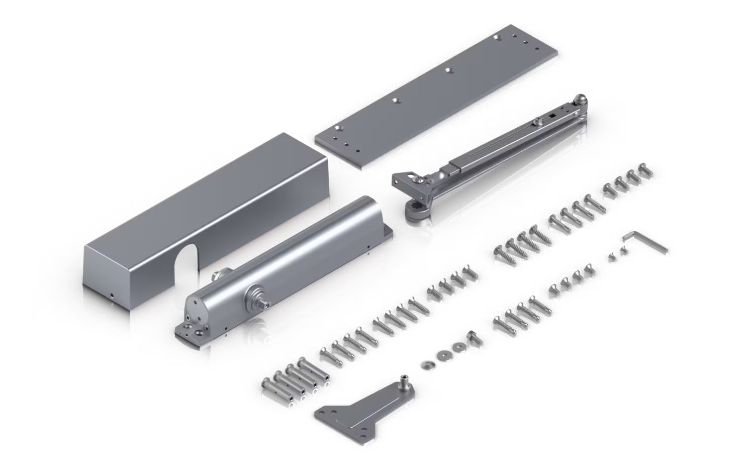 Verpakkingsinhoud van de Ubiquiti UniFi Door Closer deurdranger