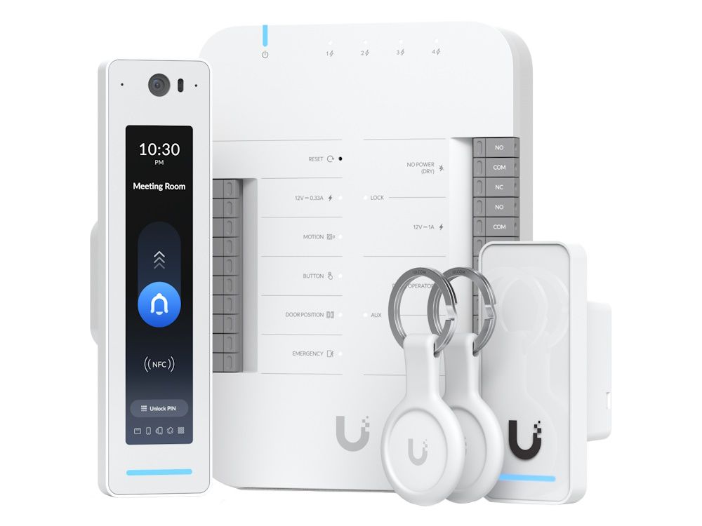 De complete Ubiquiti UniFi G3 Starter Kit Pro toegangscontrole starterkit voor één deur